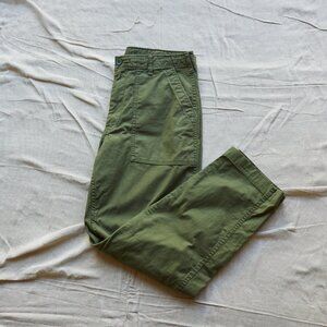Olive Green UNIQLO canvas pants
